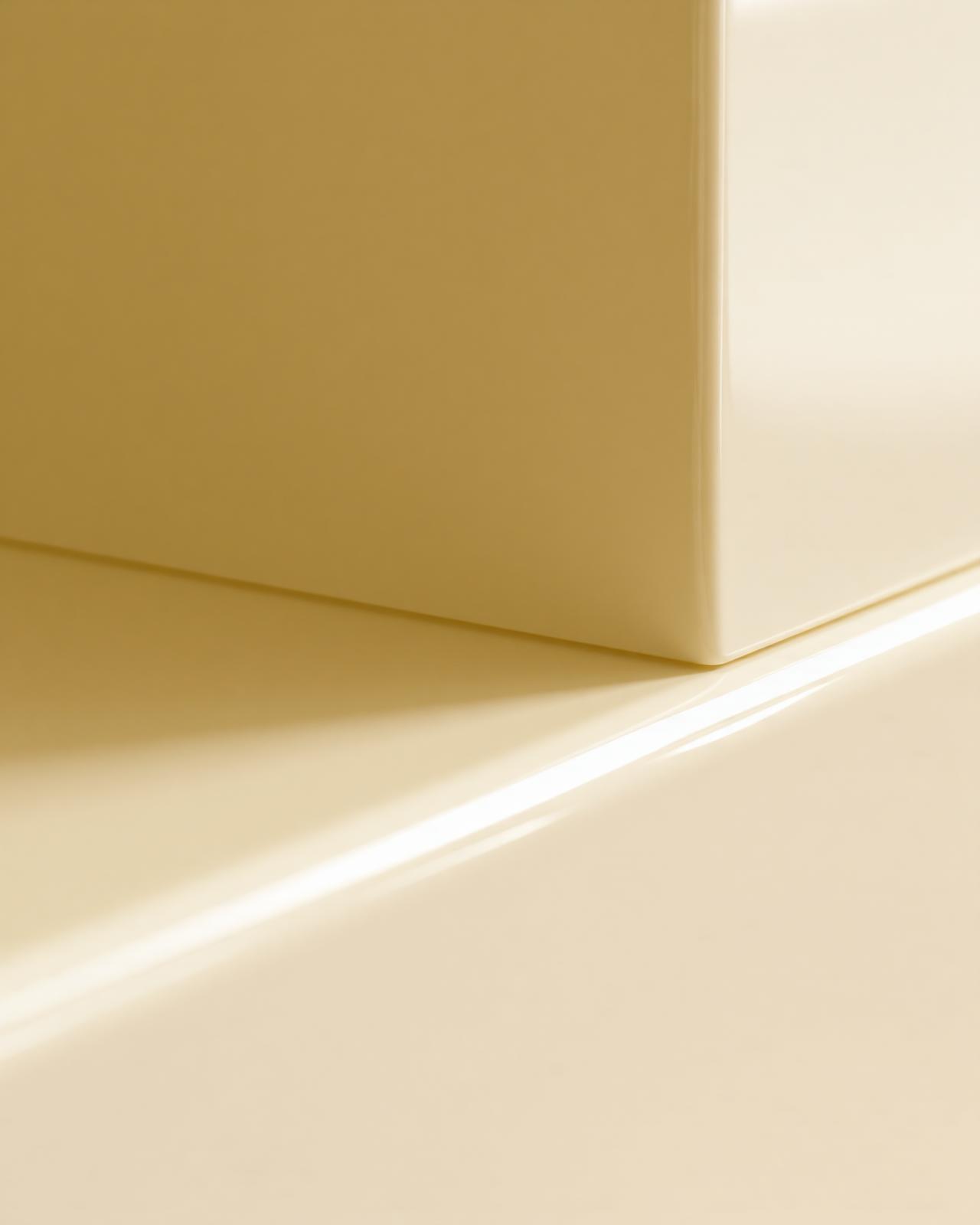 Macro detail of a high-gloss lacquered panel
