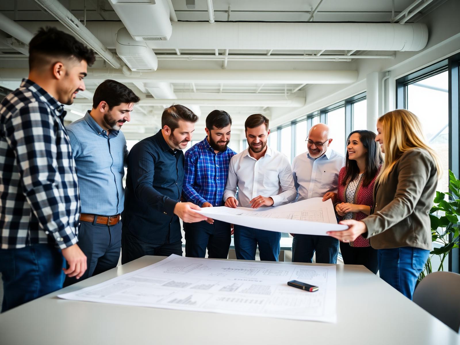 REDWOOD team members collaborating in the Singapore studio